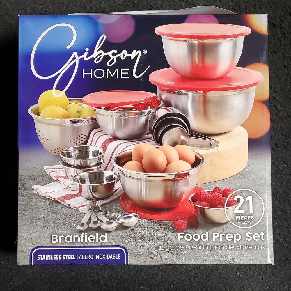 HOT DEAL! Gibson 21 pc. Kitchen Prep Bowl Set-Branfield  Brand New!